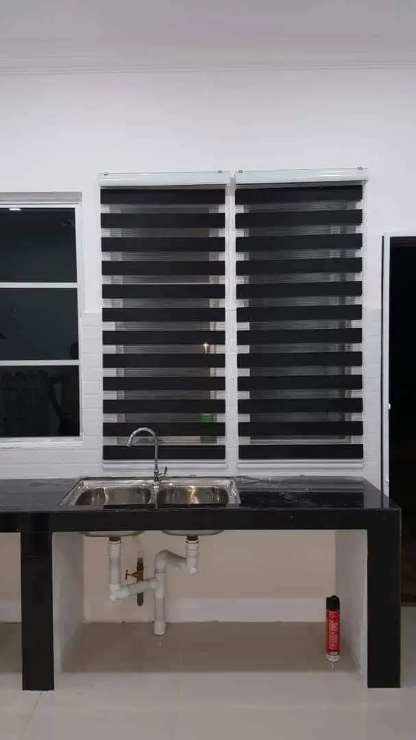 Zebra Blinds for Modern Kitchen