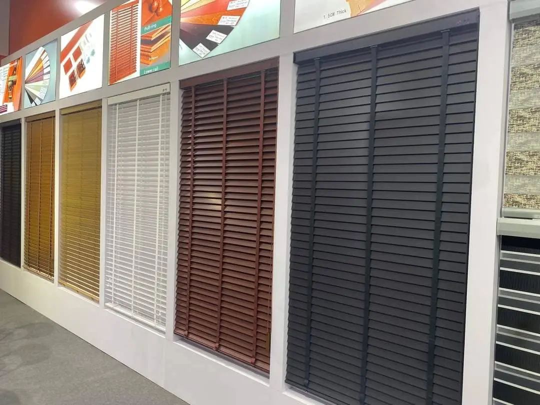 Timber blinds installation
