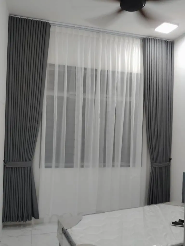 Singapore Style curtains for office window in Petaling Jaya by Khan Amin Enterprise