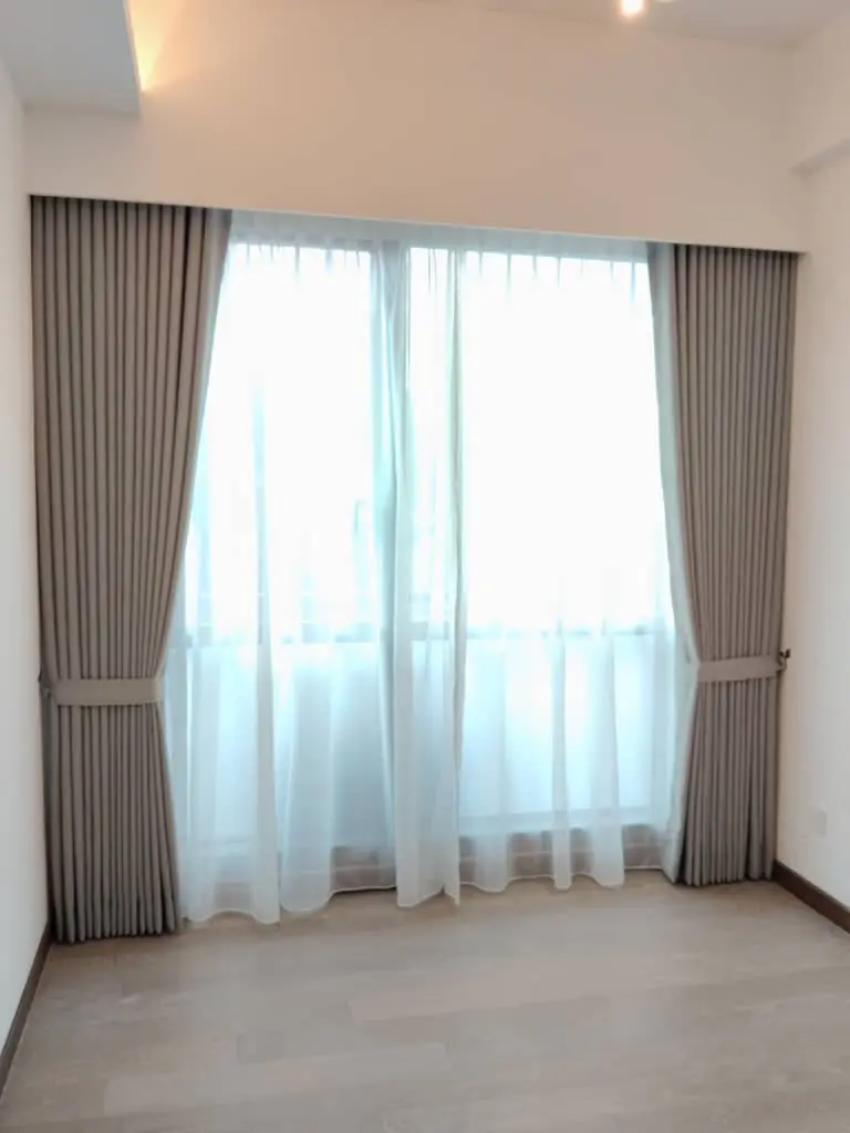 Ring Eyelet curtain design for dining area in Subang Jaya by Khan Amin Enterprise