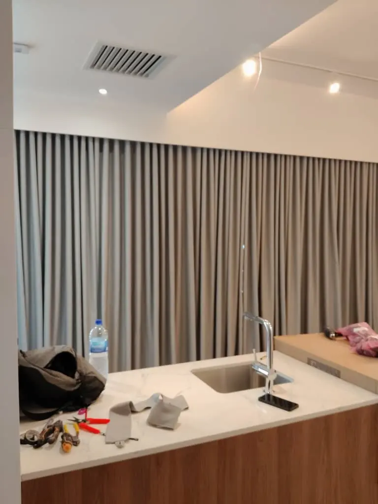 Motorized blinds installation for smart home in Cyberjaya by Khan Amin Enterprise